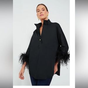 Tuckernuck Black Feather Willow Blouse